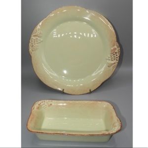 Casafina Casa Stone Madiera Harvest plate & dish Portugal pottery